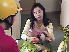 Asian Housewife And Delivery Guy